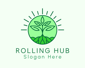 Farming Plant Cultivation logo design