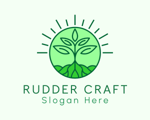 Farming Plant Cultivation logo design