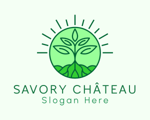 Farming Plant Cultivation logo design