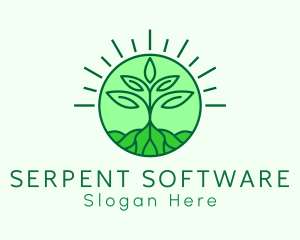 Farming Plant Cultivation logo design