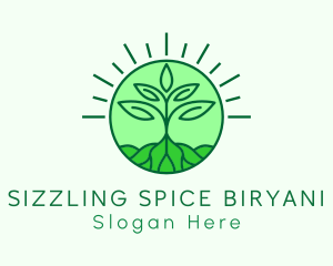 Farming Plant Cultivation logo design