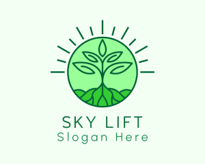 Farming Plant Cultivation logo design