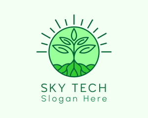 Farming Plant Cultivation logo design