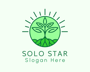 Farming Plant Cultivation logo design