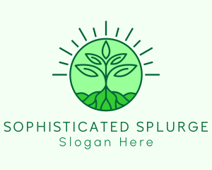 Farming Plant Cultivation logo design