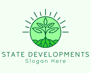 Farming Plant Cultivation logo design