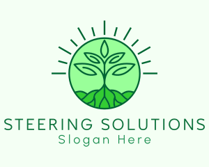 Farming Plant Cultivation logo design