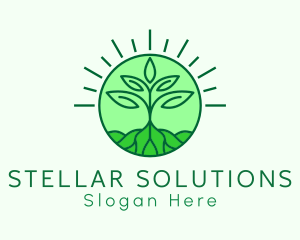 Farming Plant Cultivation logo design