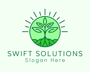 Farming Plant Cultivation logo design