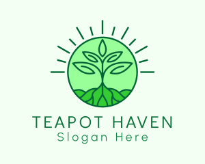 Farming Plant Cultivation logo design