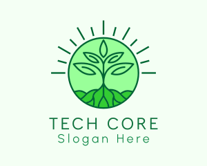 Farming Plant Cultivation logo design