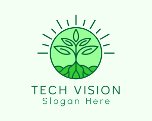 Farming Plant Cultivation logo design