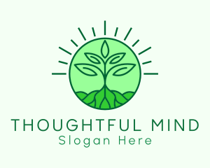 Farming Plant Cultivation logo design