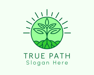 Farming Plant Cultivation logo design