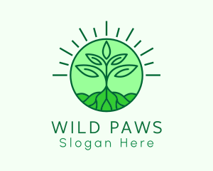 Farming Plant Cultivation logo design