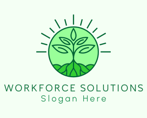 Farming Plant Cultivation logo design