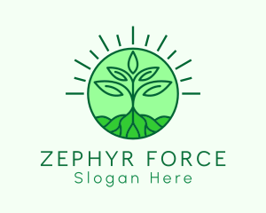 Farming Plant Cultivation logo design