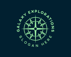 Compass Exploration Navigation logo design