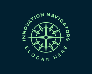 Compass Exploration Navigation logo design