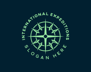 Compass Exploration Navigation logo design