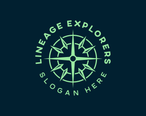 Compass Exploration Navigation logo design