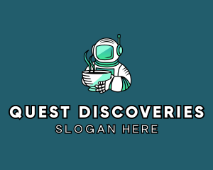 Astronaut Coffee Explorer logo