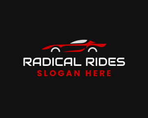 Red Race Car logo design