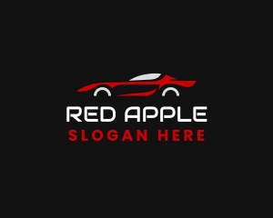 Red Race Car logo design