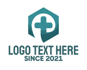 Medical Cross Hexagon logo