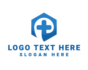 Medical Cross Hexagon logo