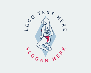 Sexy Bikini Woman logo