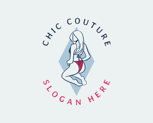 Sexy Bikini Woman logo design