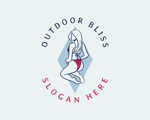 Sexy Bikini Woman logo design