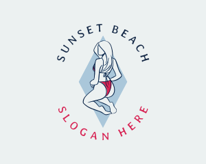 Sexy Bikini Woman logo design