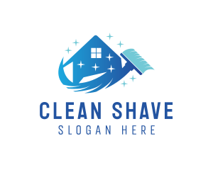 Sparkly Clean Mop logo design