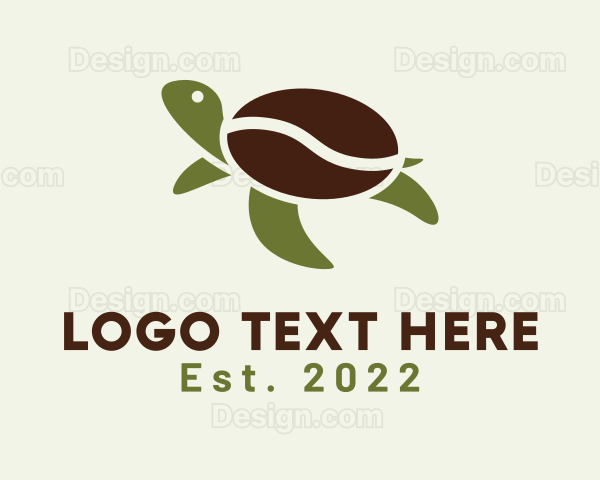 Turtle Coffee Bean Logo