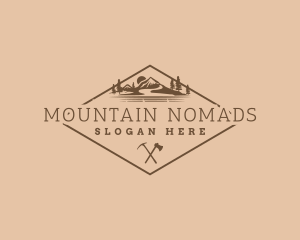 Mountain Hiking Camp logo design