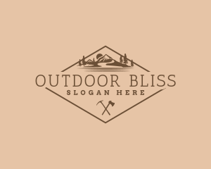 Mountain Hiking Camp logo design