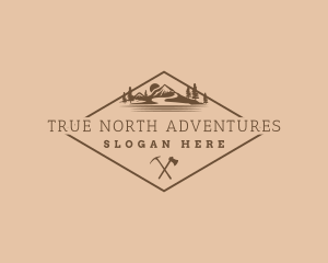 Mountain Hiking Camp logo design