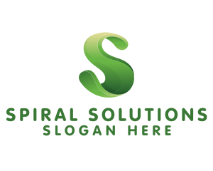 Eco Organic Letter S logo design