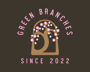 Sakura Branch Massage logo design