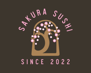 Sakura Branch Massage logo design