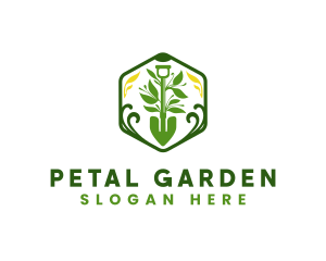 Maintenance Shovel Landscaping logo design