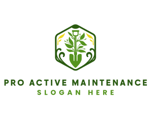Maintenance Shovel Landscaping logo