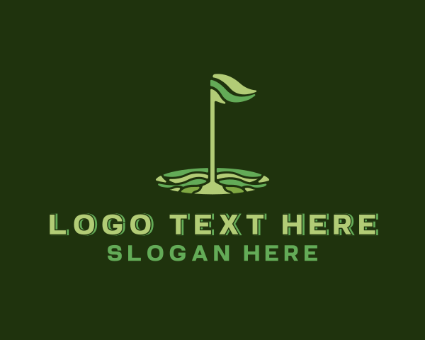 Golfer logo example 2