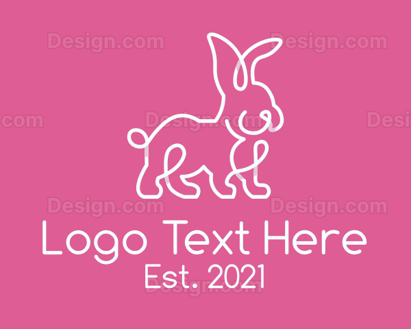 Simple Rabbit Bunny Logo