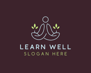 Leaf Yoga Wellness logo design