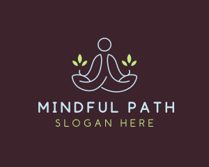 Leaf Yoga Wellness logo design