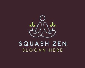 Leaf Yoga Wellness logo design