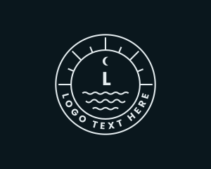 Nautical Wave Moon logo